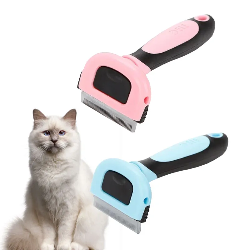 Detachable Pet Grooming Tool Hair Remover Combs Deshedding Brush For