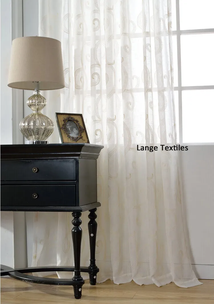 Aliexpress.com : freies verschiffen moderne bestickt voile tüll ...