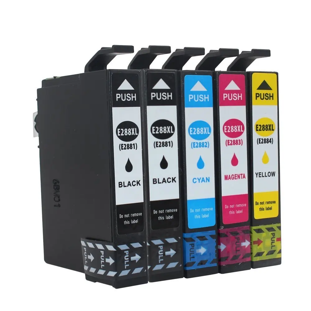 

5PK T2881 Ink 288xl Ink Cartridges Work on Expression XP-330 XP-430 XP-434 XP-340 XP-440 XP-446 Printer (1set+1bk)