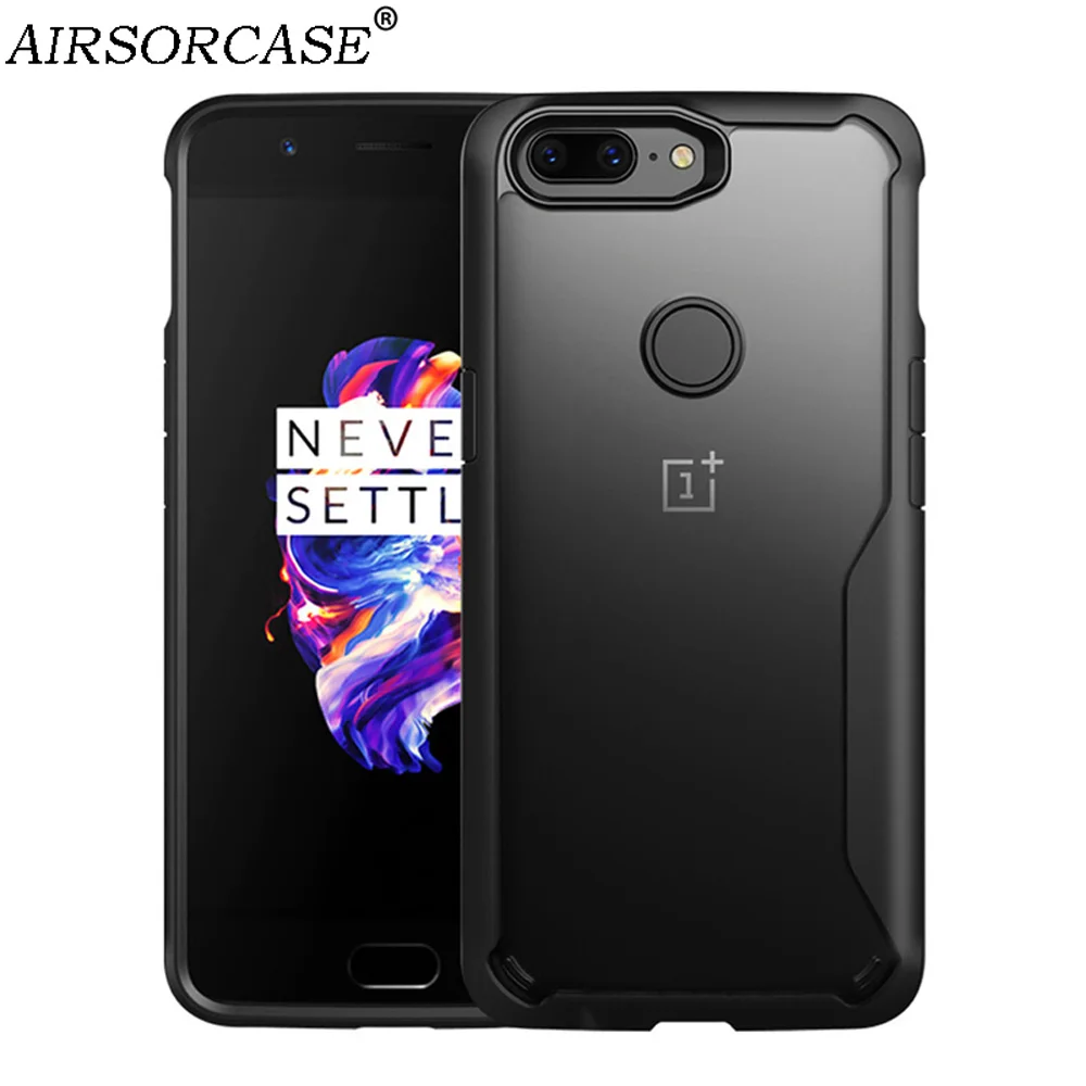 Hard PC Transparent Back Cover Phone Cases for OnePlus 5T Case One Plus