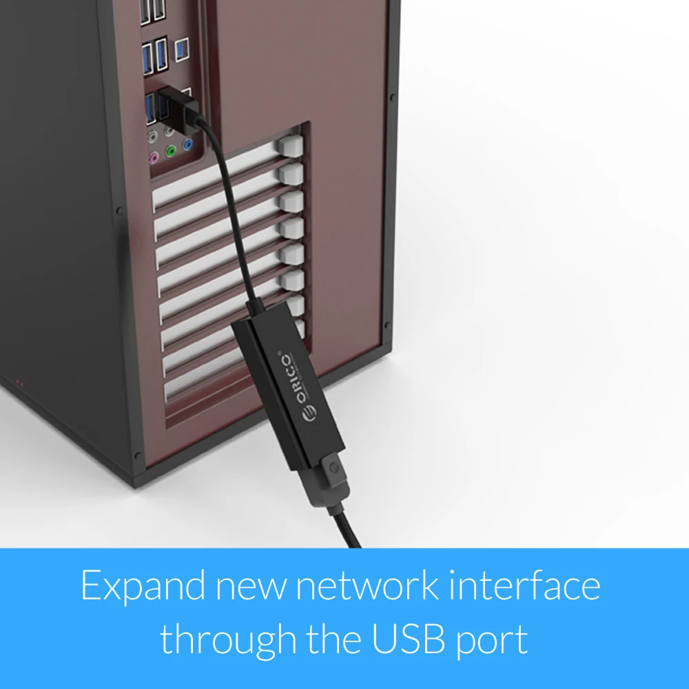 ORICO UTJ USB 3,0 гигабитный Ethernet адаптер USB для RJ45 lan сетевая карта для Windows 10 8 8,1 7 XP Mac OS ноутбук ПК-черный