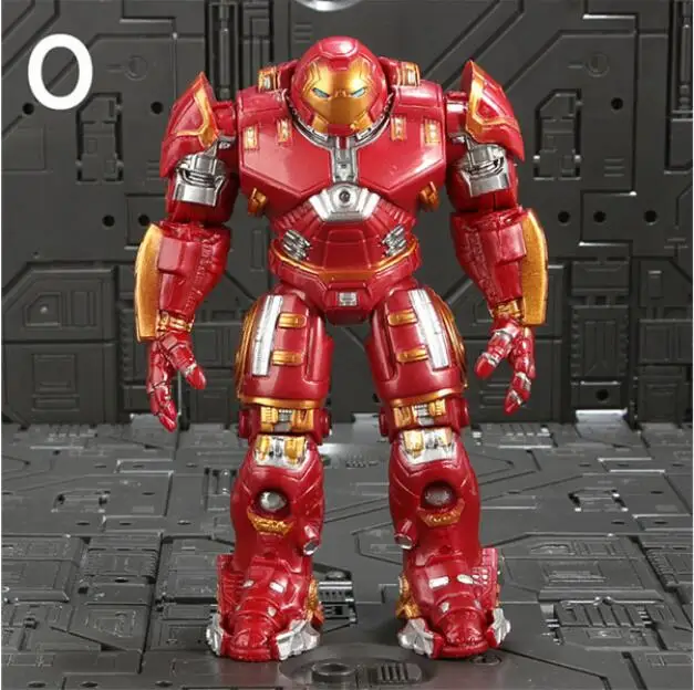 Avengers 3 Infinity War Thanos Iron Spider Figure Spiderman Hulk Black Panther Iron Man Action Figure Toys For Children 16-18CM - Цвет: Iron Man