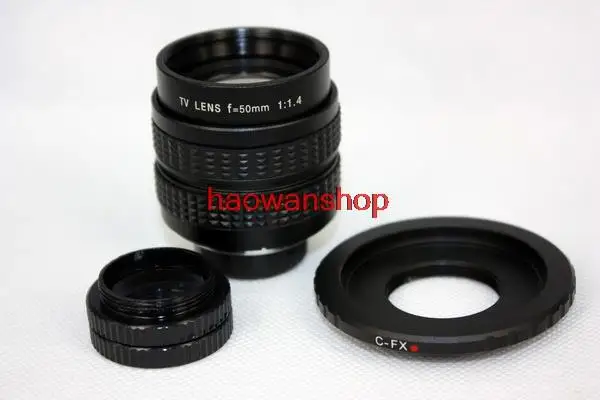 50 мм F1.4 CC TV Lens c mount для Fujifilm X-E2/X-E1/X-Pro1/X-M1/X-A2 | Электроника