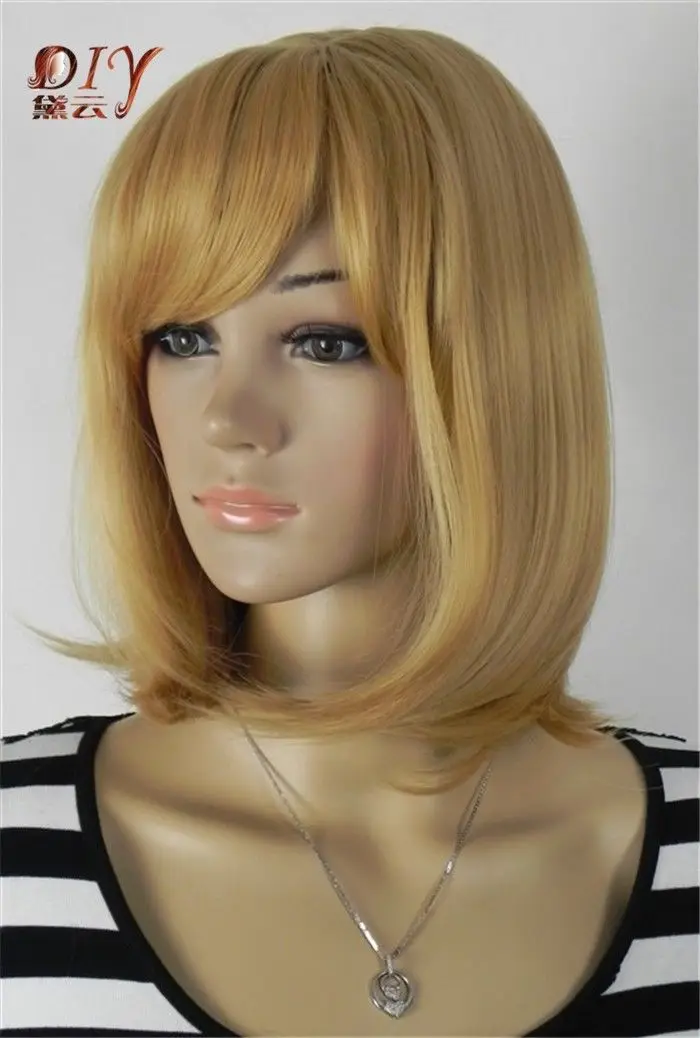 Syshu 002047 Mujeres Encantadoras Recto Rubio Oscuro Partido Diario Del Pelo Corto Cosplay Peluca Wig Importer Wig Extensionwigs Out Aliexpress