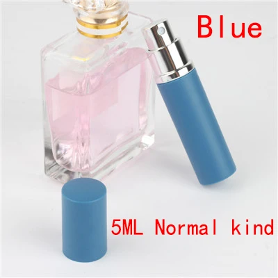 5ml Portable Mini Refillable Perfume Bottle With Spray Scent Pump Empty Cosmetic Containers Spray Atomizer Bottle For Travel New - Цвет: 5ml Normal kind blue