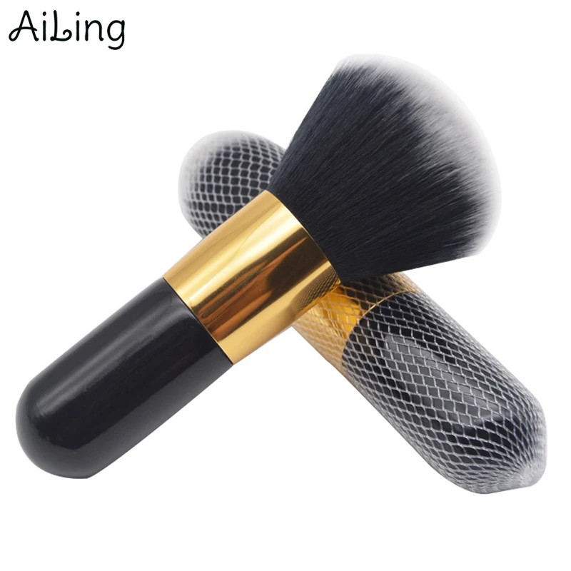 

Professional Black Powder Makeup Brush Blending Foundation Make Up Tools For Women Essential Cosmetic Brushes Portable To Take