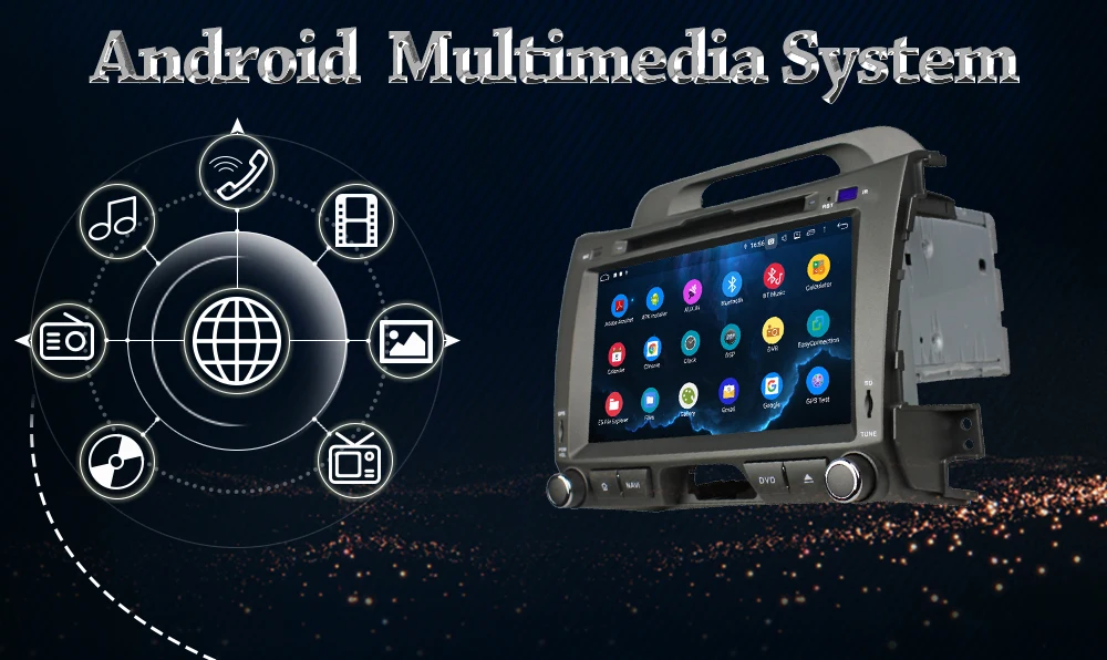 Flash Deal 8" Owtosin Car Radio Multimedia Video Player Navigation GPS Android 9.0 For KIA Sportage R 2010-2016 Car 4GB RAM 32GB ROM 2