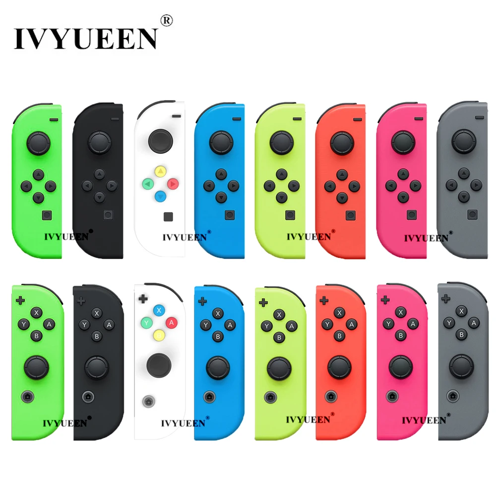 IVYUEEN/сменный чехол-накладка для пульта дистанционного управления Kind Switch NS Joy-Con, чехол для контроллера JoyCons, зеленый, розовый, белый, запасные части