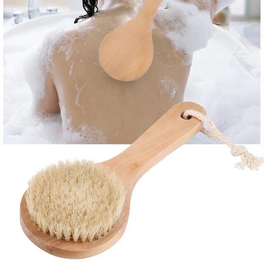

Bath Brush Soft Brush Hair Body Skin Cleansing Short Handle Shower Massage Brush Bath Massage Brush