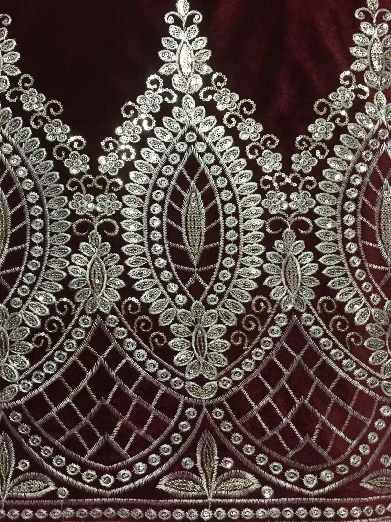 Африканское бархатное кружево ткань с блестками мягкий вельвет материал Королевский синий бархат кружева для свадебного платья 5 ярдов за штуку