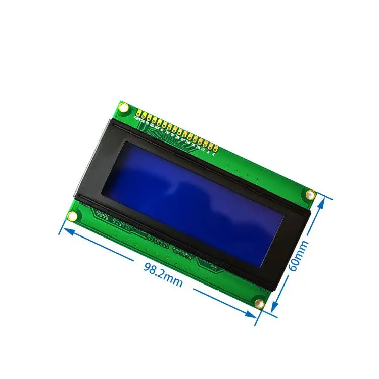 

LCD 2004 20x4 Character LCD Display Module HD44780 Controller blue screen backlight forarduino