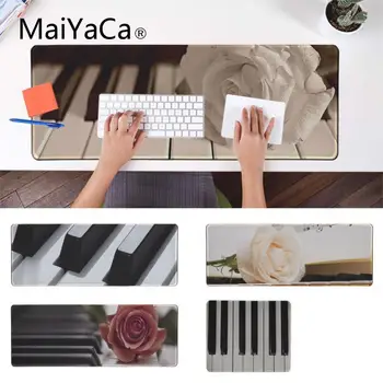 

MaiYaCa Personalized Cool Fashion Piano keys and flowers Computer Gaming Mousemats Large Lockedge Mousepad PC Computer mat