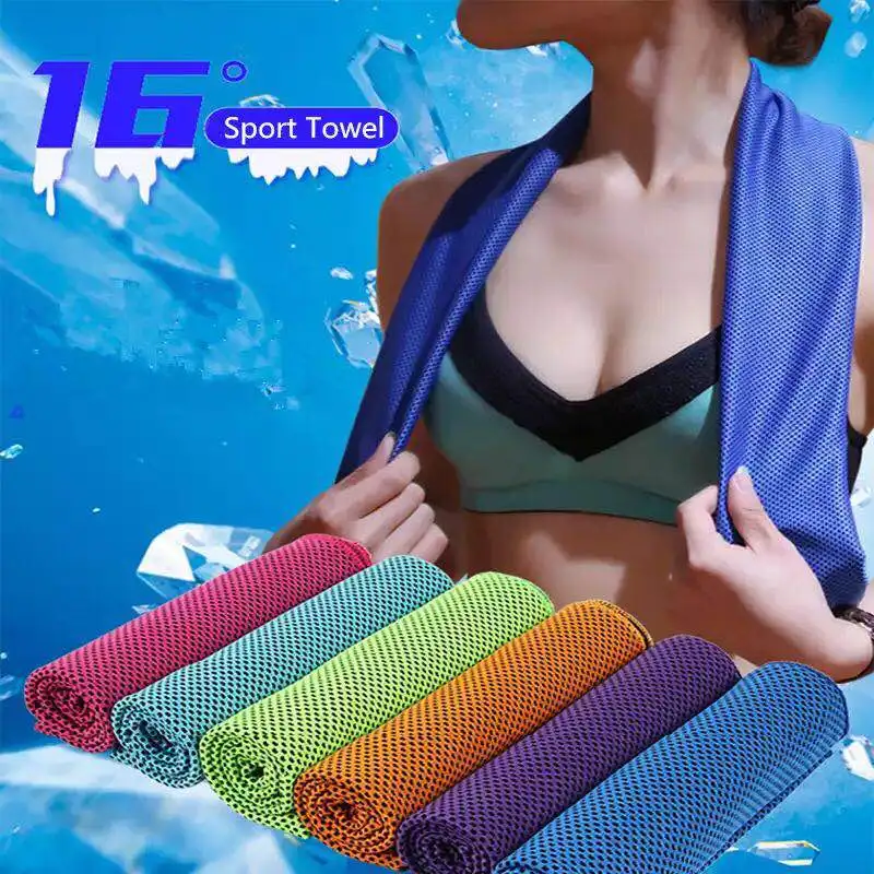 cooling towel Ice Towel women cooling Gym Jogging Enduring Running Instant Ice Cold Pad Cooling Sweat Tool beach towel