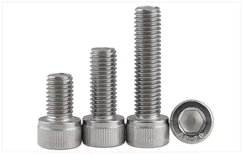 

DIN912 304 stainless steel bolts high strength hex socket screws M6 M8 M10 M12 screws twill cylindrical head bolts