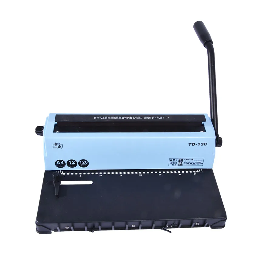 A4 Wire binding machine TD 130 Manual A4 Printing Paper Book Binder
