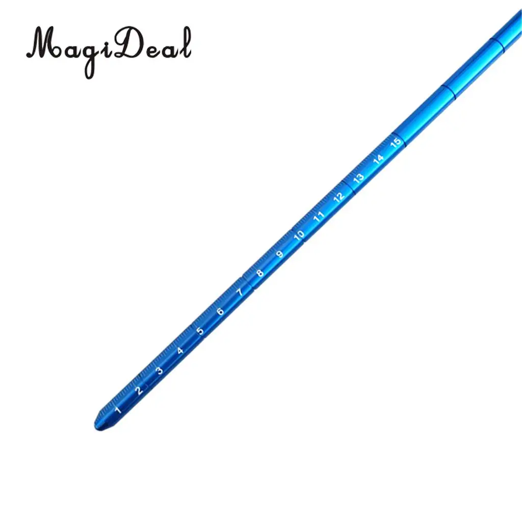 MagiDeal Aluminum Alloy 13.4'' Scuba Diving Lobster Stick Pointer/Tank Banger With Attachment Clip 316 Stainless Steel Bolt Snap