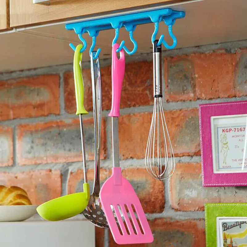 6 in 1 Sundries Hanger for Forks Spoons Creative Kitchen Accessories