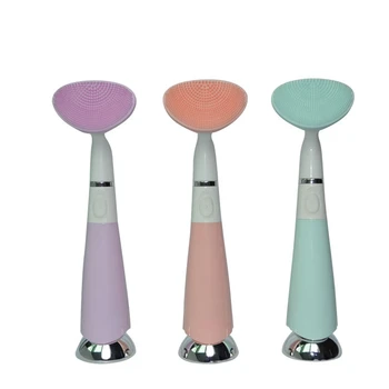 

Silicone Electric Cleansing Instrument Electric Face Washing Brush Ultrasonic Cleaning Artifact Face Cleaning Tool Face Brush.