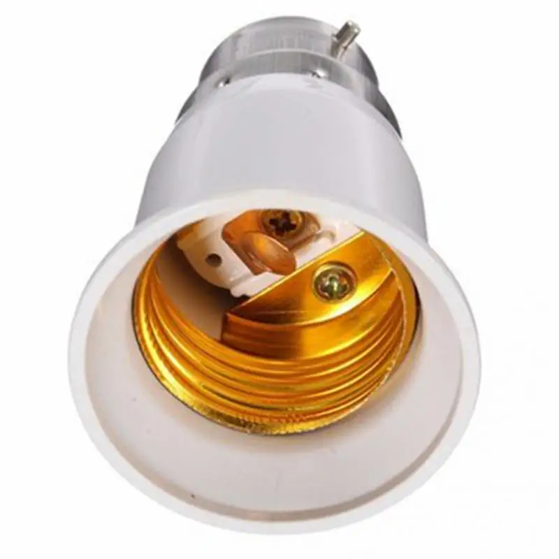 

Led Base Durable Light Bulb Anti- Adapter Lamp Holder Converter Screw Socket B22 To E27