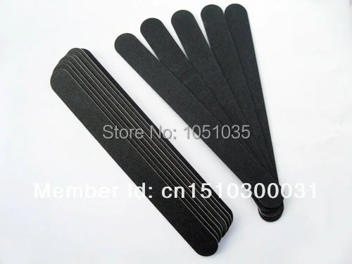 

50 pcs black wood nail file wood emery board free shipping