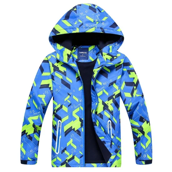 LoClimb безопасно светоотражающий детей Пеший Туризм Куртка для мальчиков и девочек Открытый Спорт на открытом воздухе водонепроницаемая ветровка Детские куртки, пальто AC002 - Цвет: 006 blue