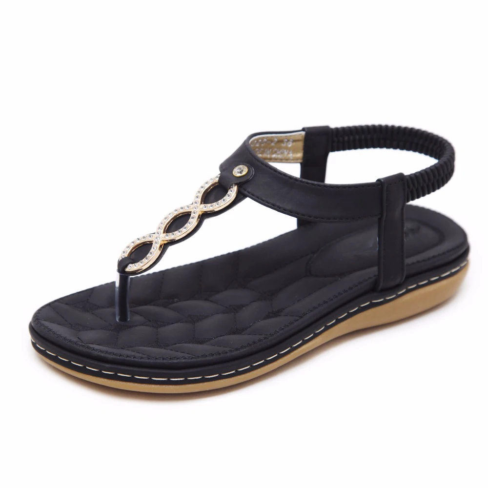 SIKETU-2018-Fashion-Women-Sandals-Comfy-Flip-Flops-Rhinestone-Crystal-Bohemian-Boho-Flat-Heel-Sandals-Elastic