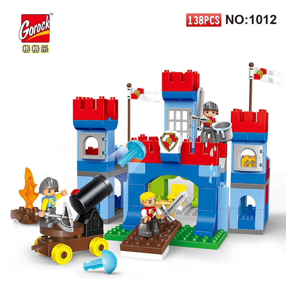 

GOROCK 1012 Big Building Blocks Model Set 138Pcs children Educational Bricks Toys For Toy Gift For Baby Compatible With Duploe