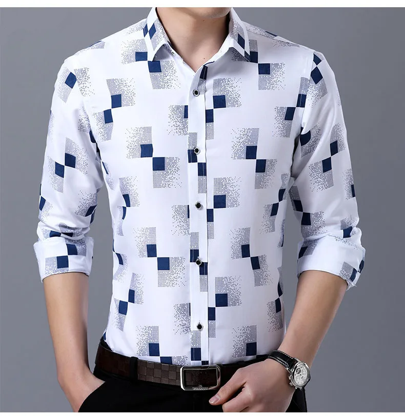 2019 Для мужчин Camisa мужской рубашки с длинным рукавом Для мужчин рубашка в клетку одежда рубашка социальных Повседневное Masculina платье Homme Plue