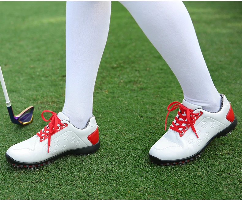 Pgm/Новинка; обувь для гольфа; женская спортивная обувь с шипами; водонепроницаемые женские дышащие противоскользящие женские кроссовки для тренировок;