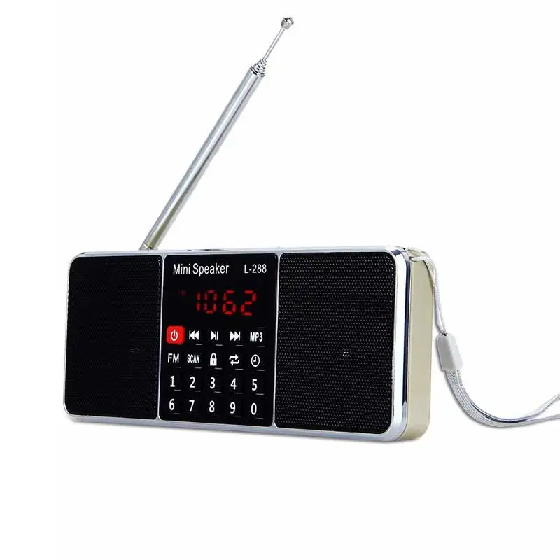 Bluetooth стерео портативный fm-радио динамик музыкальный плеер с TFCard USB диск светодиодный экран регулятор громкости перезаряжаемый громкий динамик