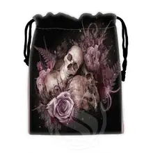 Fashion Design Custom skull#5 drawstring bags for mobile phone tablet PC packaging Gift Bags18X22cm SQ00715-@H0346