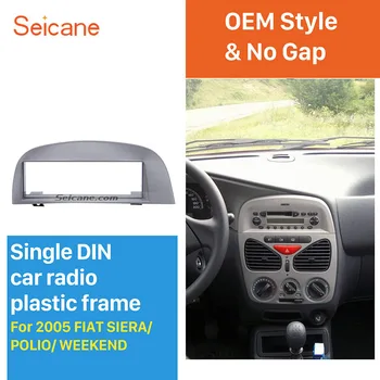 

Seicane One Din Car Radio Frame Panel Fascia for 2005 FIAT SIERA POLIO WEEKEND Audio Player Stereo Install