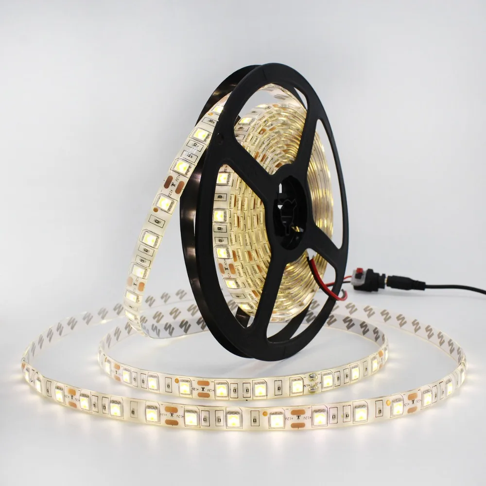 

LAIMAIK Led Strip Set + Bluetooth Controller RGB Flexible Led Ribbon Tape RGBW Led Strip Light 5m/roll with 12V 3A Power Adapter