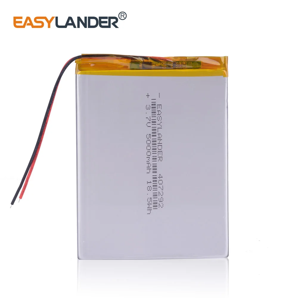 10pcsLot 407292 3.7V 5000mAh Polymer Li-ion