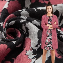 Европа и Соединенные Штаты осень-зима с цветочным узором Мягкая хлопковая Высококачественная модная ткань для платья юбки жаккардовая ткань