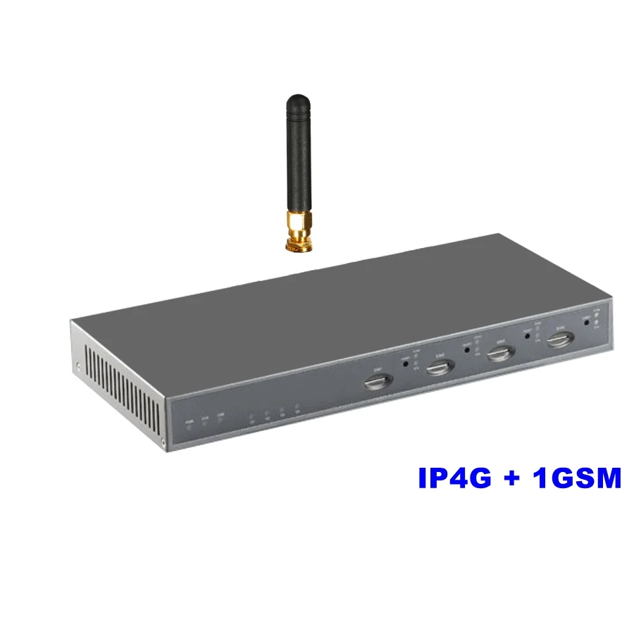 1 ~ 4 GSM Каналов VoIP IP-PBX Сервера Asterisk IP PBX с модуль Поддерживает Call Detail Records телефонной