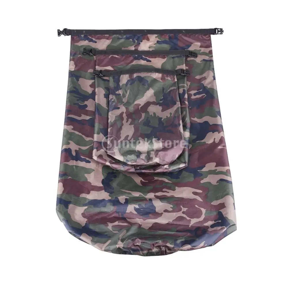 10L 12L 80L Waterproof Water Bags Sack Pouch Canoe Portable Dry Bags for Boating Kayaking Camping Rafting Hiking Green Camo