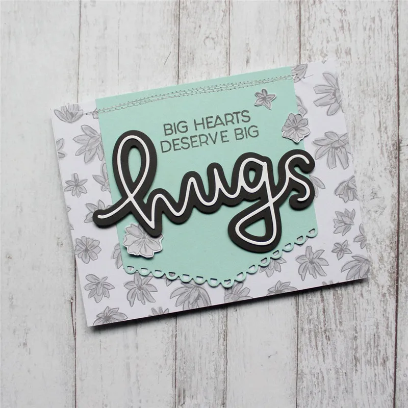 

InLoveArts Hugs Sorry Letters Metal Cutting Die For Scrapbooking Card Making Album Crafts Diecuts Paper Die Template Stencils