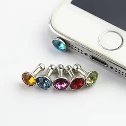 5 шт. Универсальный 3,5 мм Diamond пыли разъем аксессуары для наушников гаджеты наушники enchufe дель Полво вилки для iPhone 5 5S 6 6s