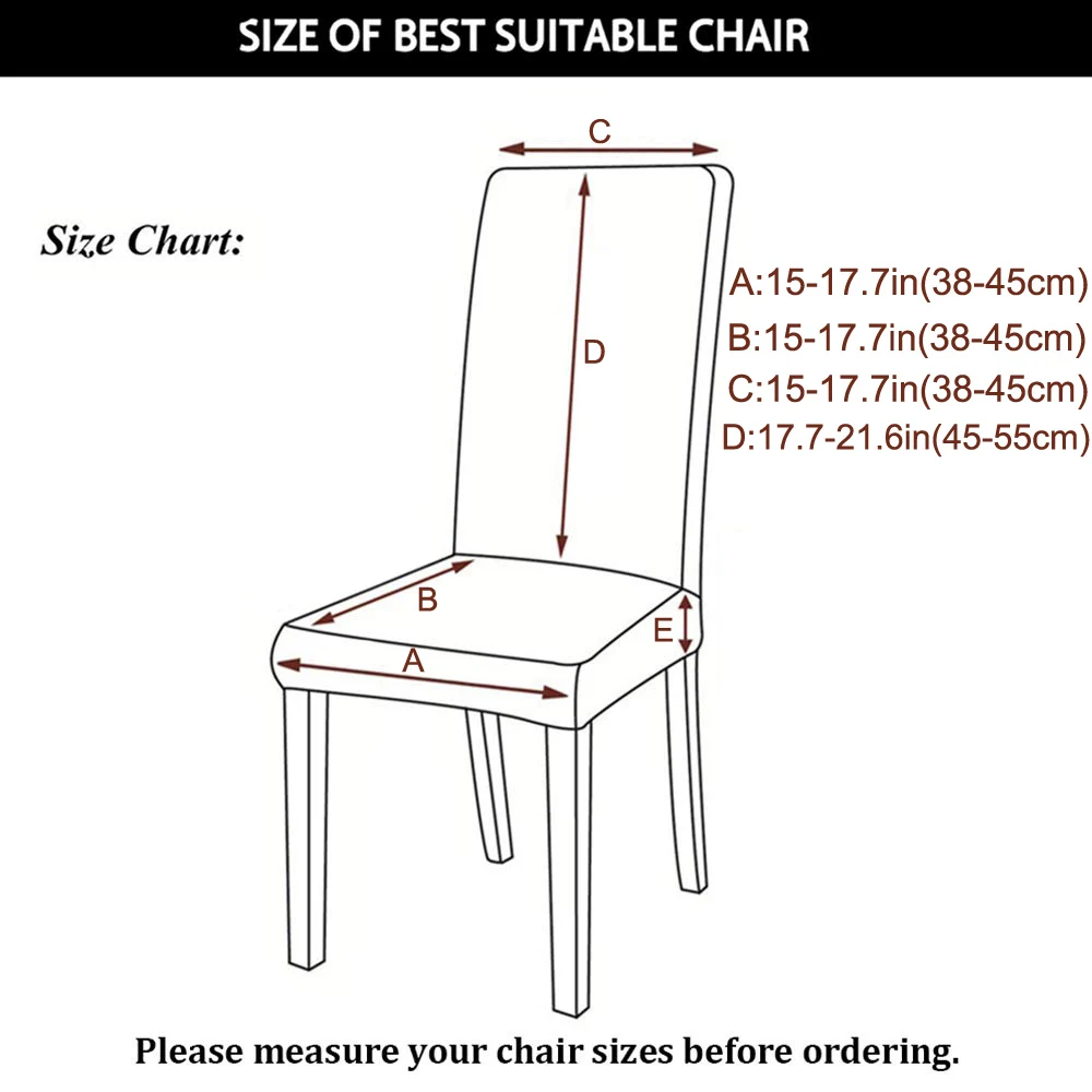 Чехлы на стулья с цветочным принтом, эластичные чехлы из спандекса, универсальные съемные чехлы на стулья для кухни, столовой, банкета