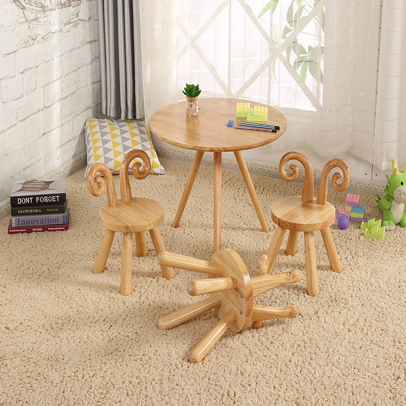 solid wood childrens table and chairs