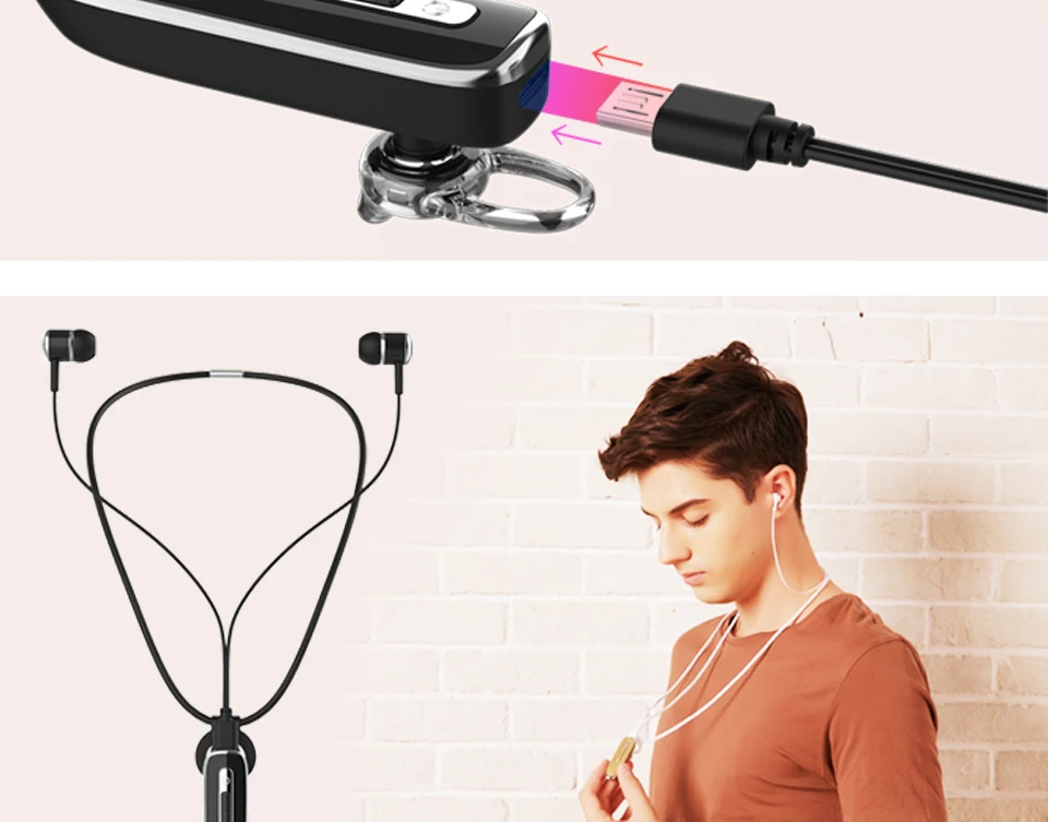 03 OASION wireless Bluetooth headset handsfree cordless sports earphones and headphone with microphone wireless earphone for phone