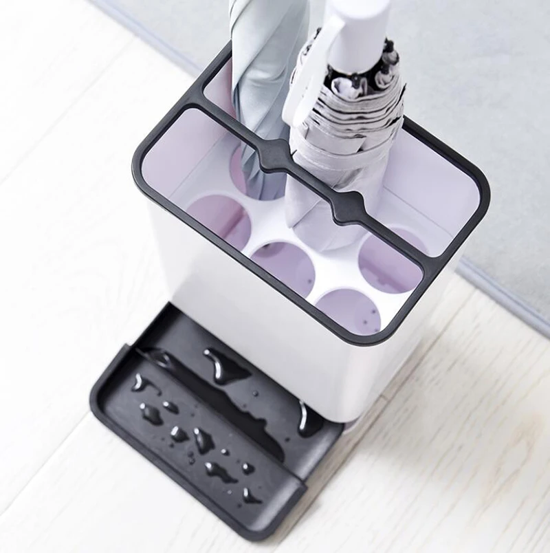 

New Stand for Umbrella Stand Holder Storage Rack Plastic Detachable Water-proof Anti-dumping Nordic Wind Six-hole Long Handle