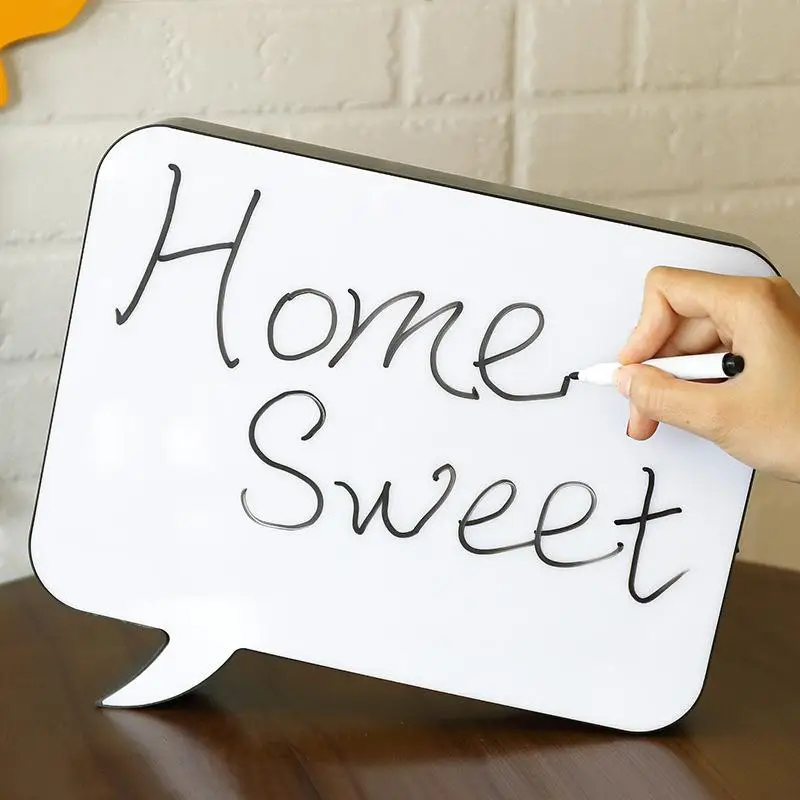 

LED Message Handwriting Night Lamp Letter DIY Light Box Speech Writing Rectangle Board Birthday Party Wedding Christmas Decor