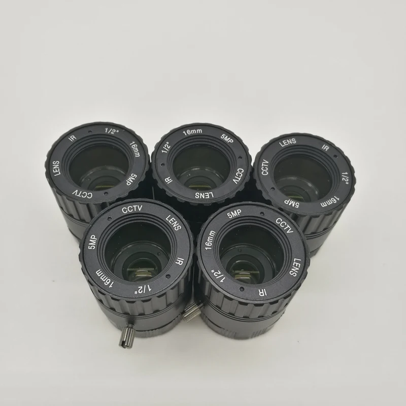 

CWH 5MP Resolution Security Surveillance Big CS Mount IR Lens 16MM 5.0 Megapixel Fixed CCTV Lens Use for CCTV Camera
