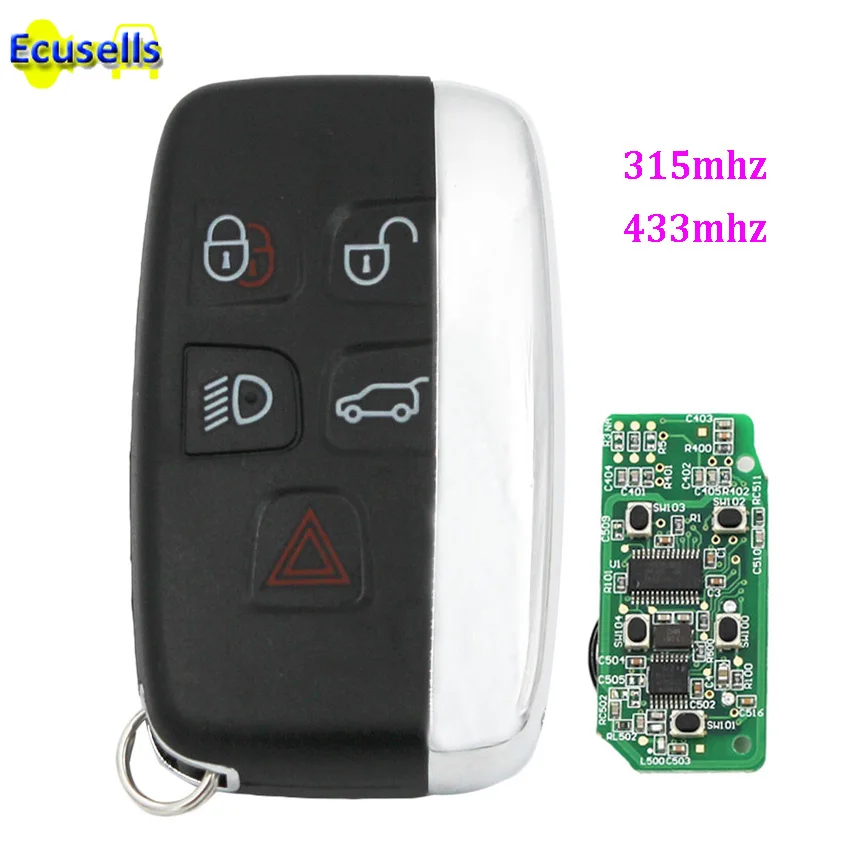 

5 BUTTON SMART REMOTE KEY FOB 315mhz 434Mhz for Land Rover Range Rover Sport Evoque Vogue LR4 2010-2016 KOBJTF10A PCF7953 chip