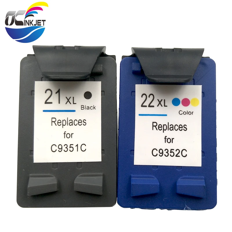 OCINKJET cartucho de tinta de repuesto, para HP 21 22 hp21 22XL, HP Deskjet  F2180 F2280 F4180 F380 380 3915 F4100|Cartuchos de tinta| - AliExpress