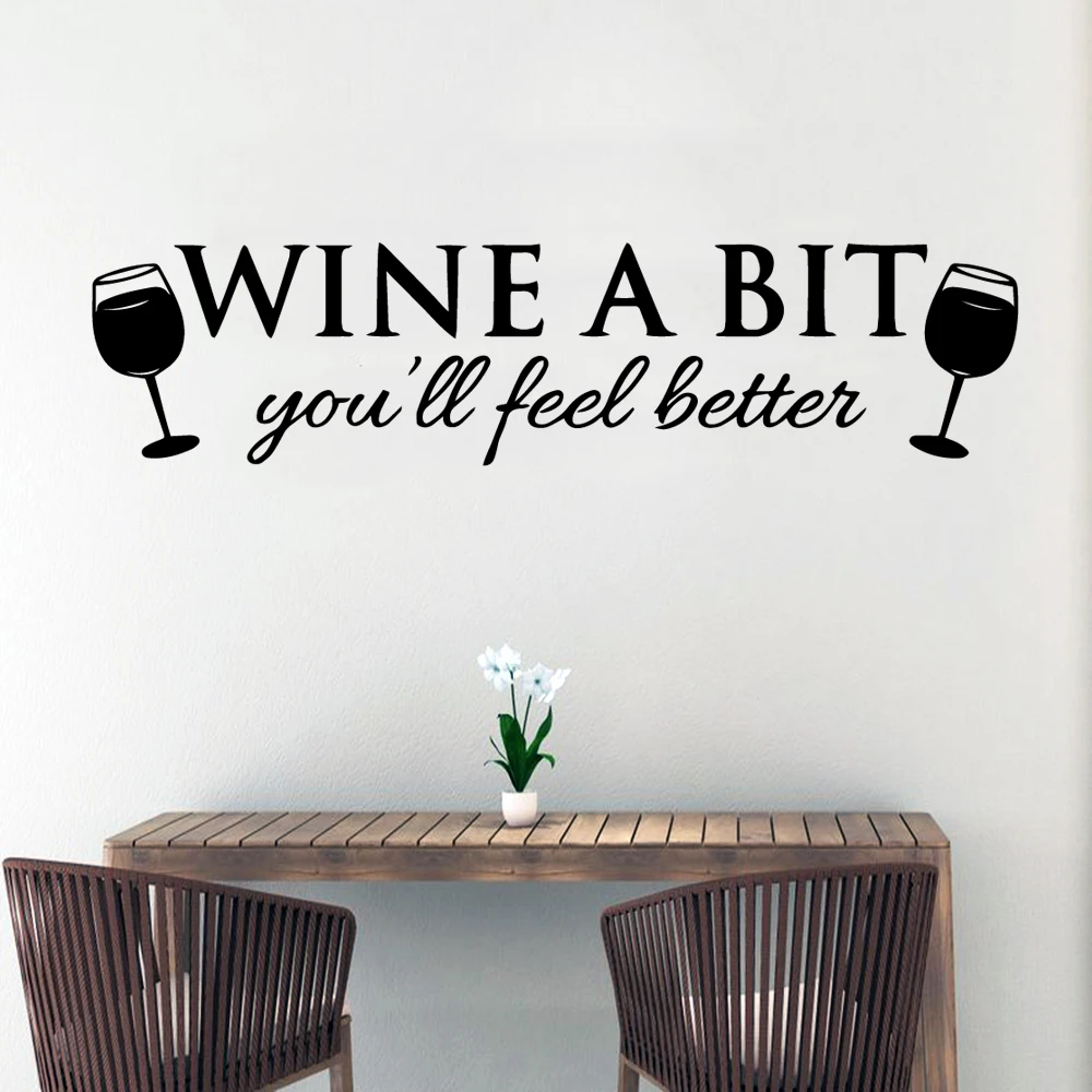 

Large wine a bit Family Wall Stickers Mural Art Home Decor Living Room Children Room Vinyl Art Decals muursticker