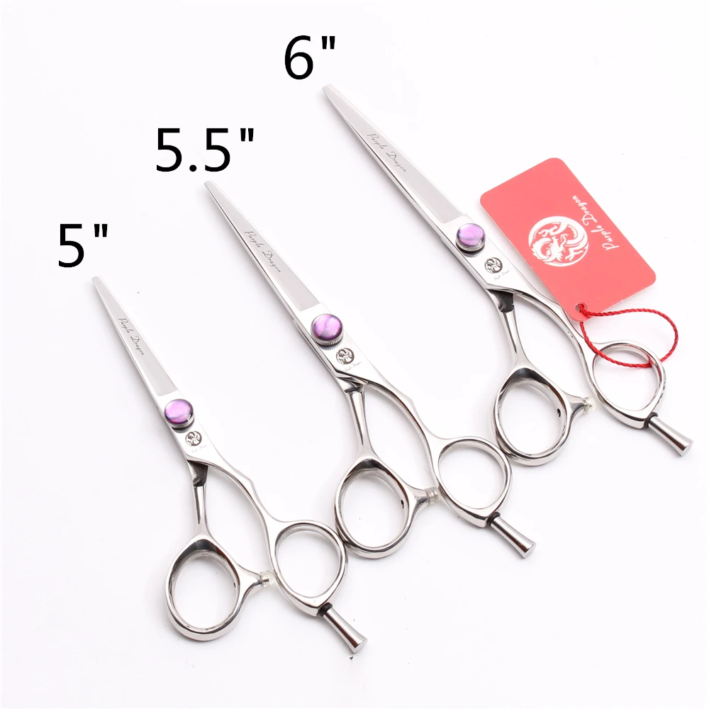 

5" 5.5" 6" 440C Purple Dragon Purple GEM Hairdressing Scissors Cutting Shears Haircut Scissors Professional Hair Scissors Z9014