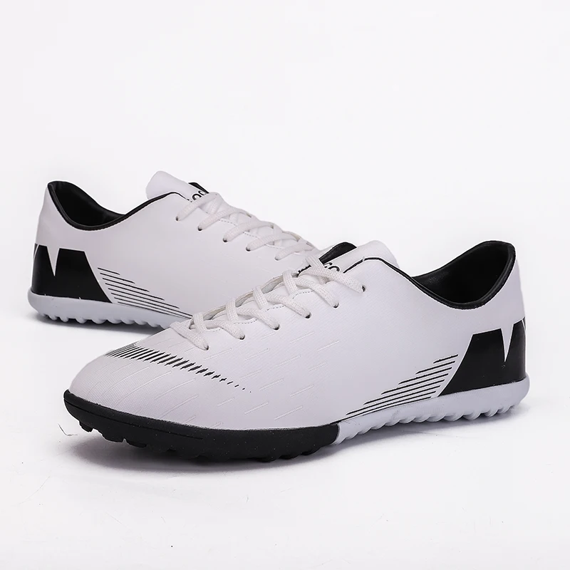 

FANPAO 2019 Women Men's Boy's Kids Turf Soccer Practice Footwear Out Indoor Lawn Game Training Football Shoes for Student HG TF